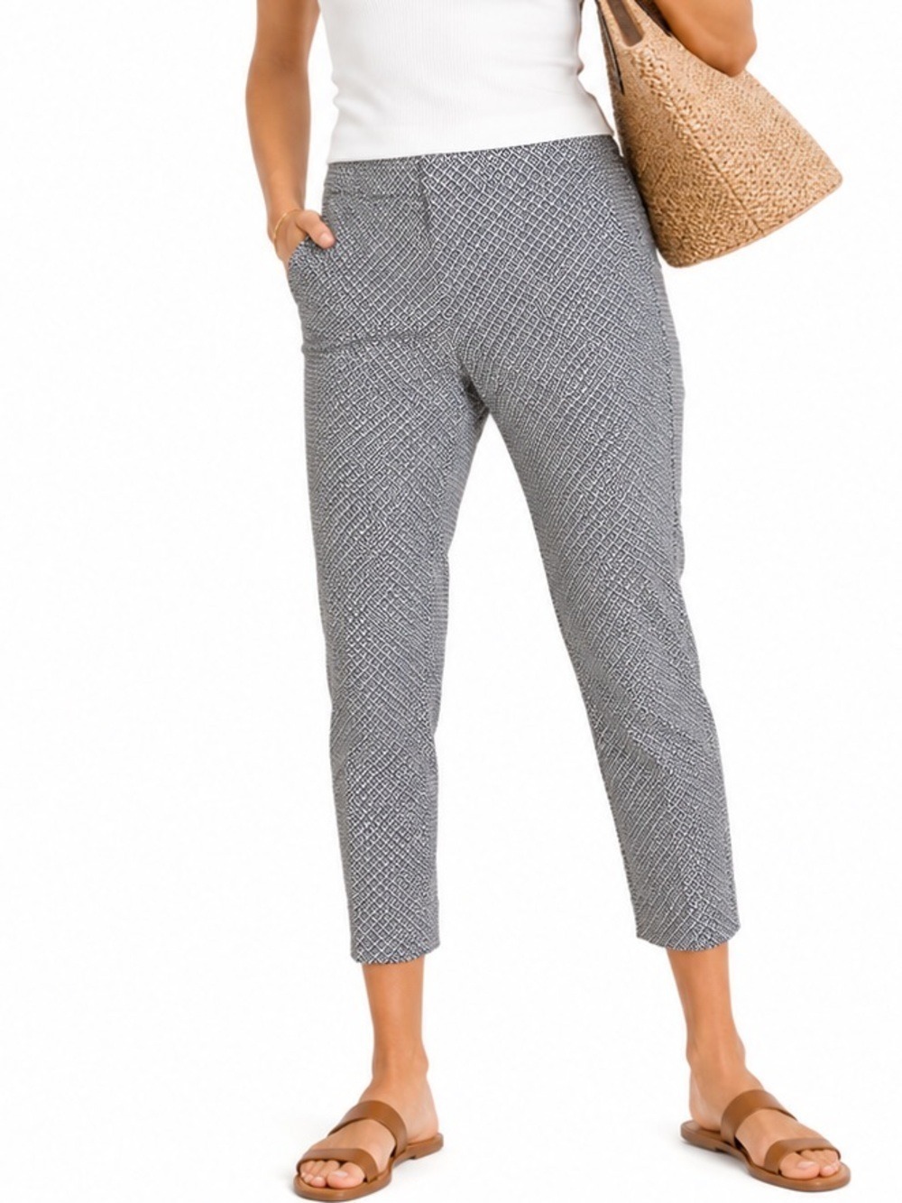 Banana Republic Women's Geometric Printed Capri Pants Size 6